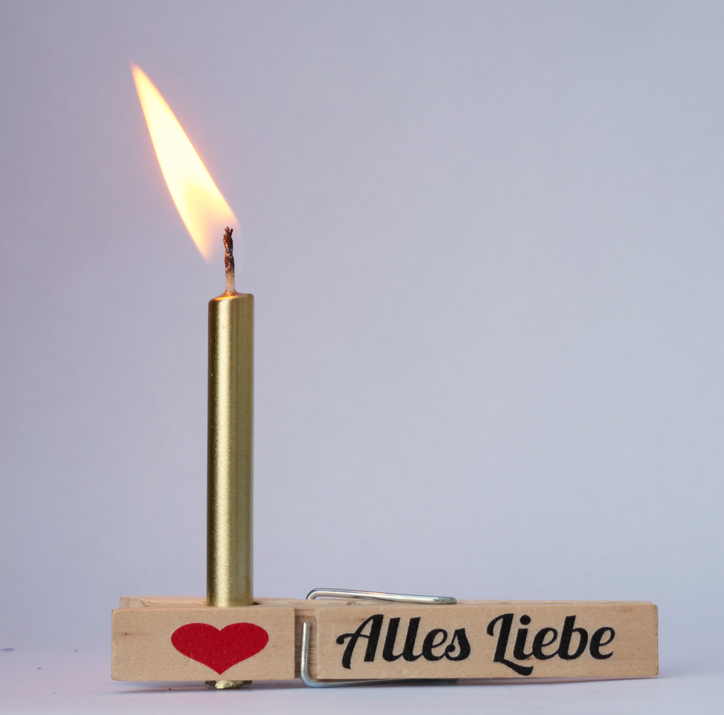 Holz Wäscheklammern Alles Liebe Wäscheklammer bedruckt mit Herz, Tischkarte, Gastgeschenk, für Hochzeit