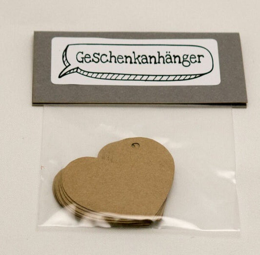 Geschenkanhänger aus Kraftkarton a4