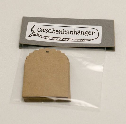 Geschenkanhänger aus Kraftkarton a7